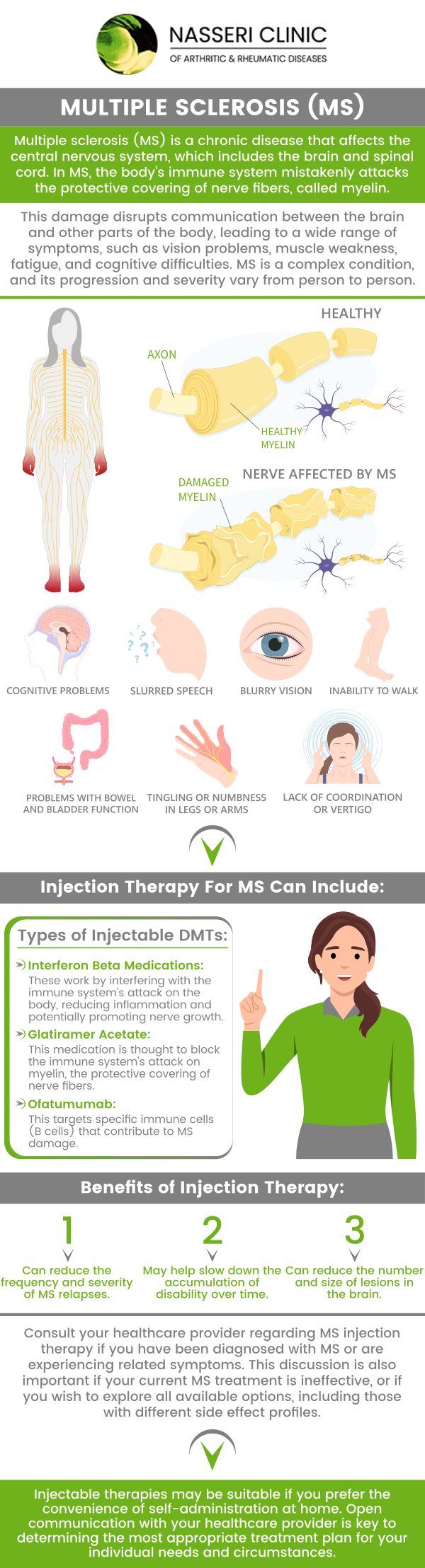 Multiple sclerosis treatment helps manage symptoms, reduce flare-ups, and slow disease progression through medications, therapy, and lifestyle adjustments. Personalized care can improve mobility, energy levels, and overall quality of life. Visit Dr. Nasseri, MD, Dr. Talebi, MD, and the caring staff to explore treatment options tailored to your needs. For more information, contact us or request an appointment online. We serve patients from Catonsville MD, Glen Burnie MD, Columbia MD, North Baltimore MD, Rosedale MD, Edgewater MD. Multiple sclerosis treatment helps manage symptoms, reduce flare-ups, and slow disease progression through medications, therapy, and lifestyle adjustments. Personalized care can improve mobility, energy levels, and overall quality of life. Visit Dr. Nasseri, MD, Dr. Talebi, MD, and the caring staff to explore treatment options tailored to your needs. For more information, contact us or request an appointment online. We serve patients from Catonsville MD, Glen Burnie MD, Columbia MD, North Baltimore MD, Rosedale MD, Edgewater MD.